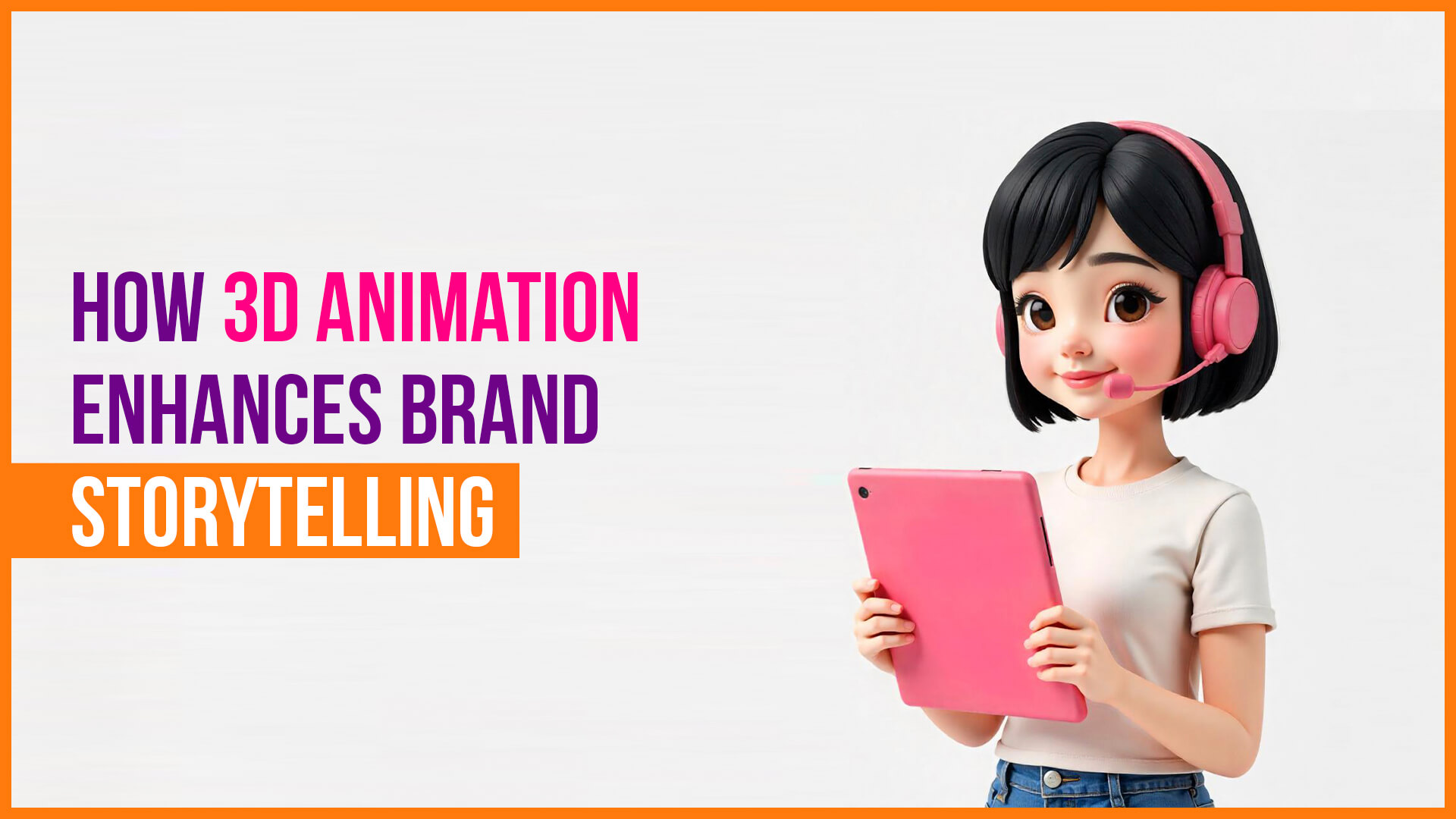 Brand presentation enhanced by 3D animation