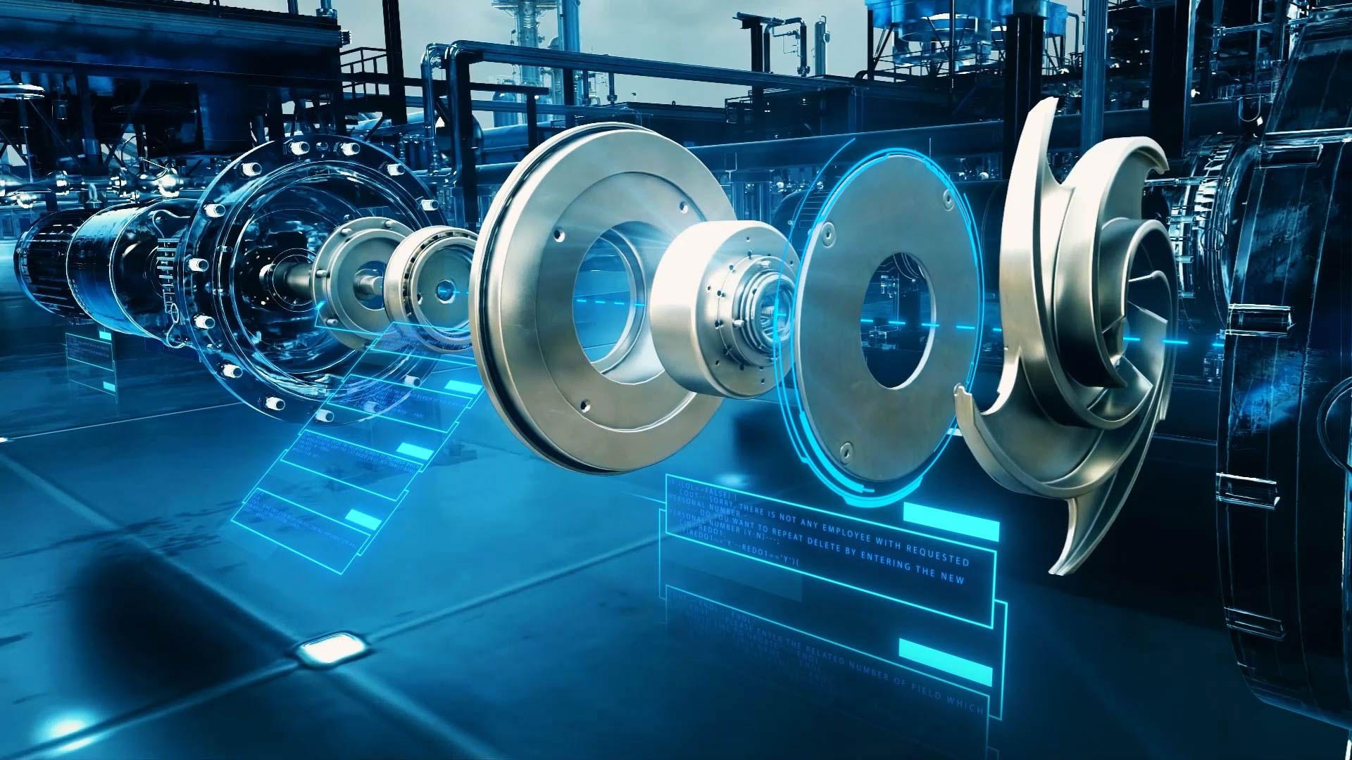 3D animation visual used in industrial marketing