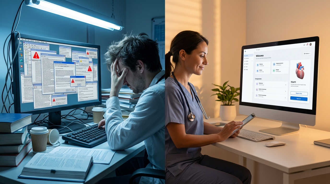 Medikal animasyon hataları bölünmüş ekranda gösterim