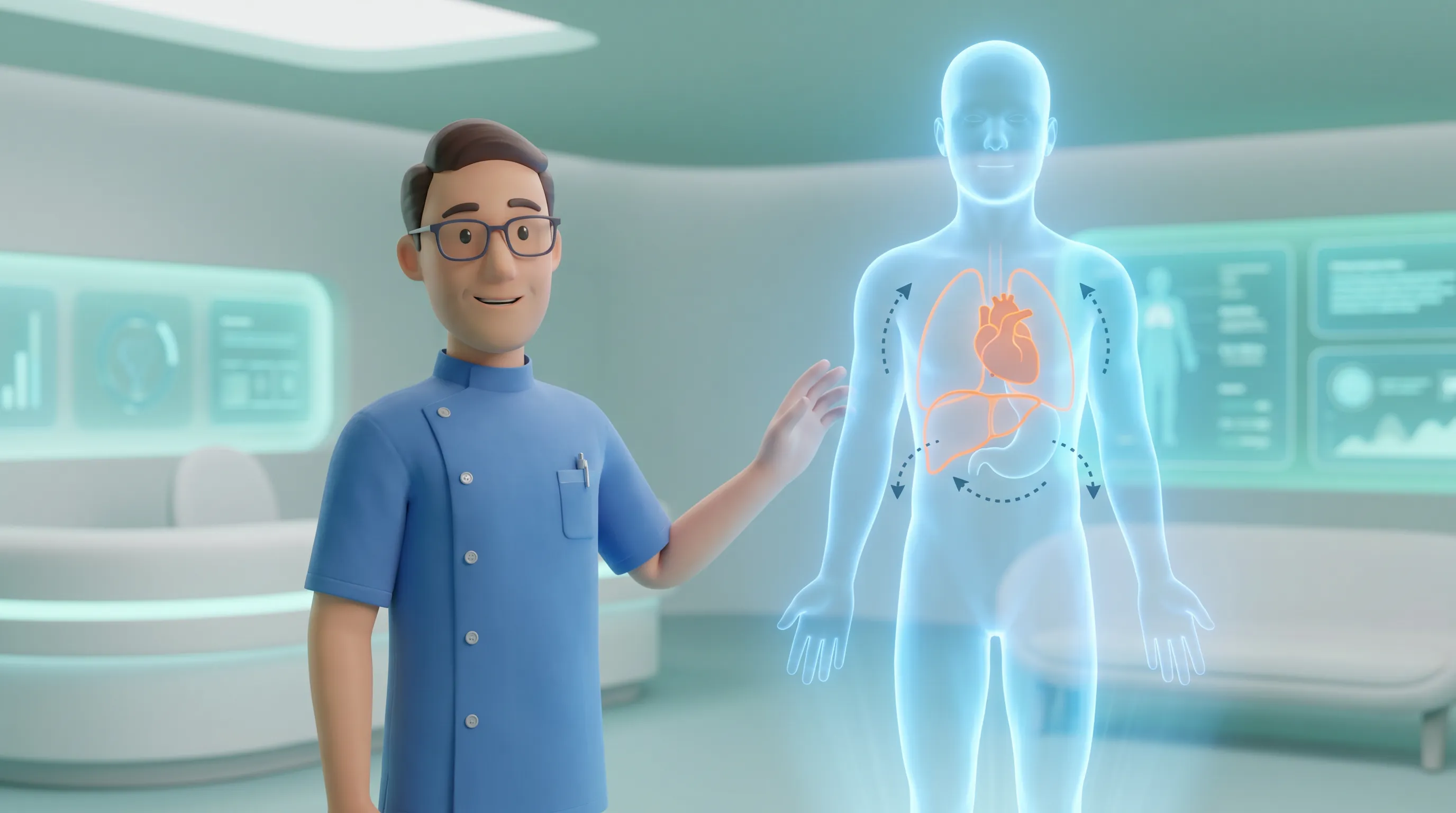 Physician and clinical-staff procedure explainer