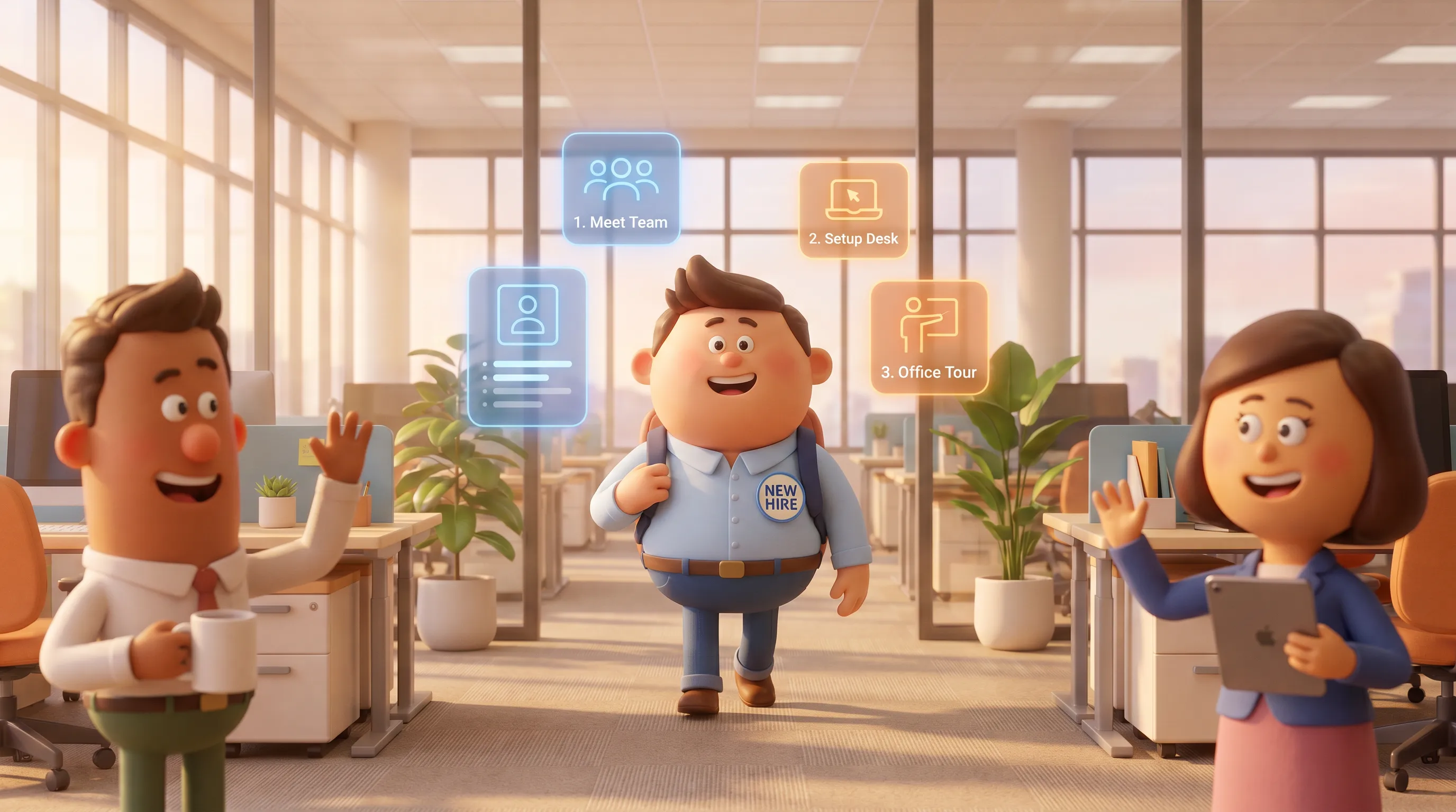 Multi-language employee onboarding series