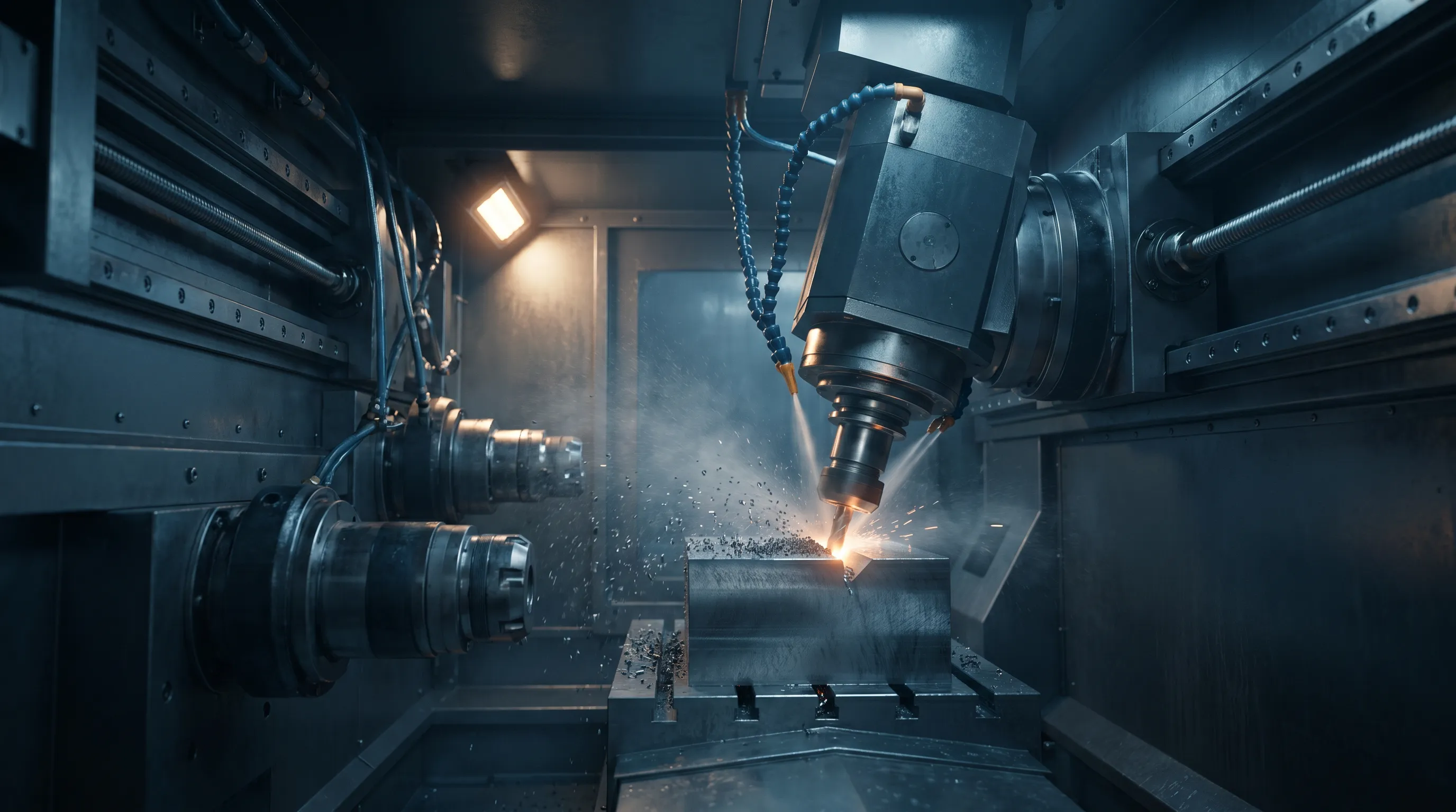 Heavy-machinery internal mechanism 3D animation