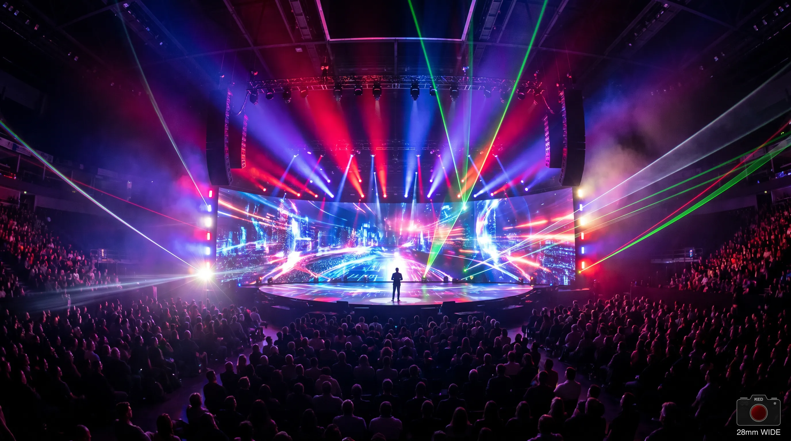 Launch behind-stage LED motion design