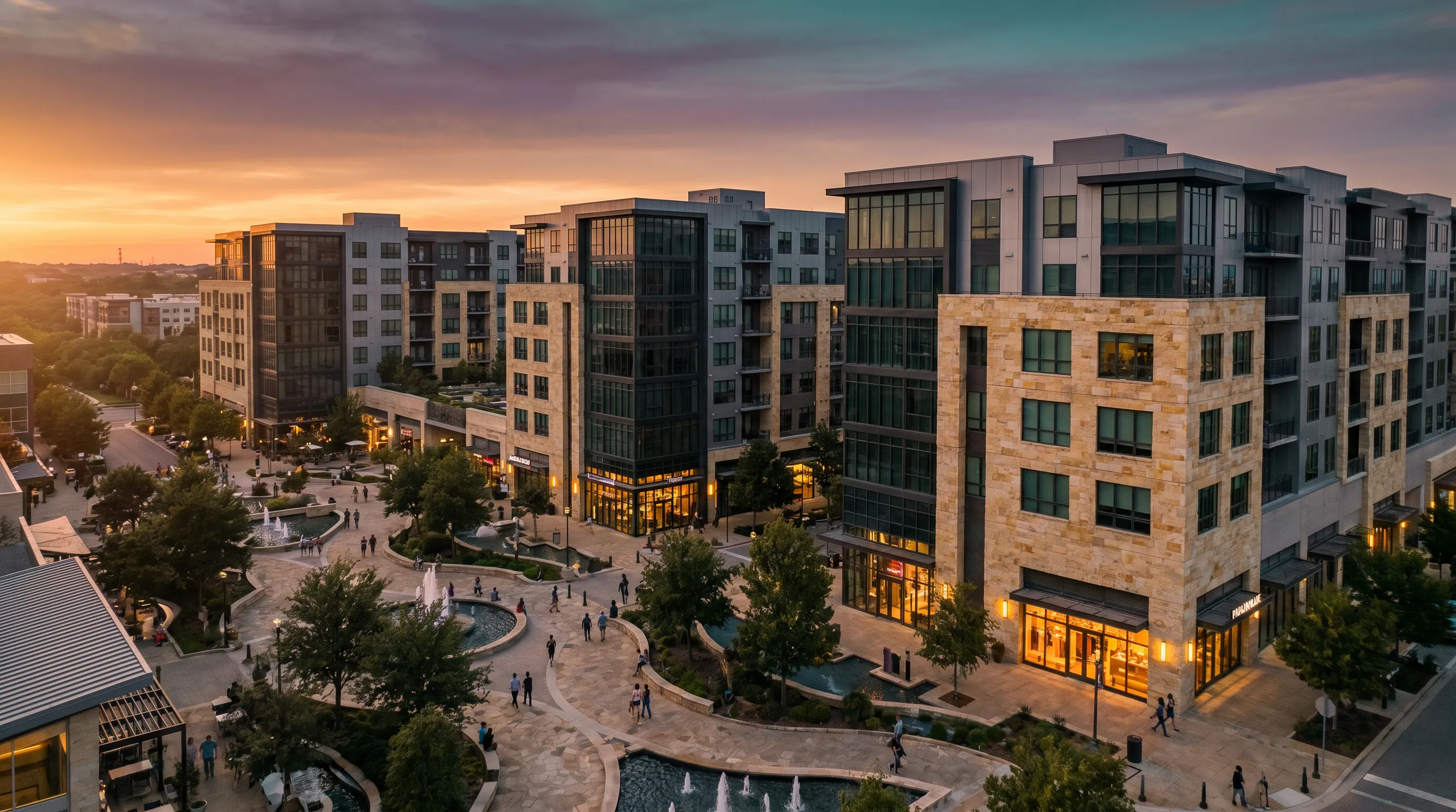 Mixed-use residential virtual walkthrough animation